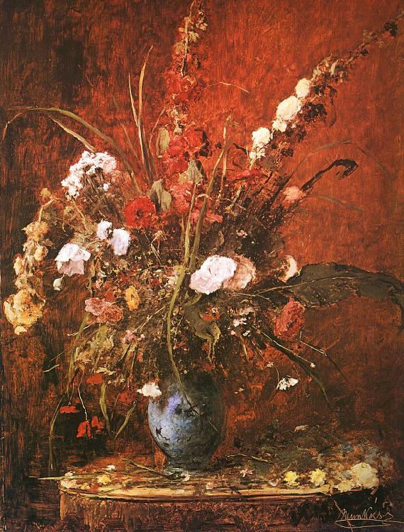 Mihaly Munkacsy Large Flower Piece France oil painting art